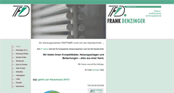 Desktop Screenshot of frankdenzinger.com