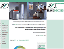 Tablet Screenshot of frankdenzinger.com